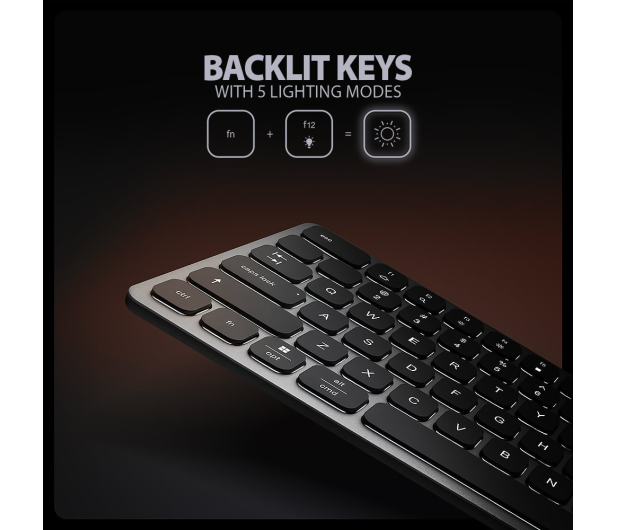 Axagon HMC-KB-US USB-C 5Gbps KEYBOARD (US) 9in1 hub - 1485463 - zdjęcie 9